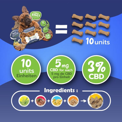 Galletas animales con 3% CBD